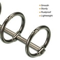 thumbnail image 4 of Unique Bargains 0.63' Dia. 3 Circle Detachable Metal Binder Rings Loose Leaf Rings, Dark Grey 6 Pack, 4 of 6