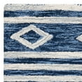 thumbnail image 5 of SAFAVIEH Micro-Loop Briony Diamond Striped Wool Area Rug, Navy/Ivory, 2'6" x 4', 5 of 7