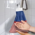 thumbnail image 2 of ZIATUBLE American Flag Hanging Kitchen Dish Towel Breathable Hanging Hand Dry Towels 2 Pcs Easy to Install Bathroom Hand Bath Towel Fast Drying Kitchen Hand Towels and Washcloths for 4 of July, 2 of 7