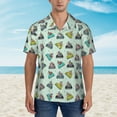 thumbnail image 2 of Balery Lighthouse Camisas hawaianas de manga corta para hombre, camisas playeras de corte holgado, camisas de vacaciones con botones,X-Large, 2 of 7
