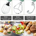 thumbnail image 4 of Electric Stand Mixer 6.5QT, 3-in-1 12-Speed Tilt-Head Household Mixer with Dough Hook, Beater, Whisk for Kitchen, Food Mixer for Baking Bread Cake and Most Home Cooks, Green, 4 of 9