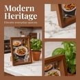 thumbnail image 2 of Unique Bargains Wall Mounting and Tabletop Display Photo Frame Walnut Color 5" x 7", 2 of 5
