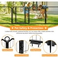 thumbnail image 3 of Dog Playpen Outdoor,Heavy Duty Metal Pet Playpen for Large/Medium/Small Dogs,Portable Exercise Fence for Small Animals, 3 of 7
