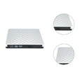 thumbnail image 3 of PC Laptop External USB 3.0 DVD CD writer; portable PC RW CD Writer Portable Optical Drive Burner Reader Player Tray, 3 of 5
