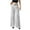 Silver, variant on Women's Straight Leg Tailored Pant High Waist Wide Leg Trousers Formal Office Pants with Zipper Two Pockets Work Dress Slack