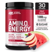Optimum Nutrition Amino Energy Pre Workout + Essential Amino Acids Powder, Fruit Fusion, 30 Servings