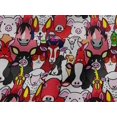 thumbnail image 5 of oneOone Viscose Jersey Red Fabric Horse Sewing Craft Projects Fabric Prints By Yard 60 Inch Wide, 5 of 5
