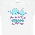 thumbnail image 4 of Inktastic My Auntie Whale-y Loves Me Boys or Girls Baby Bodysuit, 4 of 5