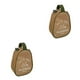 thumbnail image 4 of Greeniant Almacenamiento de vajilla para acampar, cuenco de tela Oxford, cucharas, bolsa para taza de café, organizador con cremallera suave, Caqui 2piezas, 4 of 6
