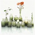 thumbnail image 1 of TYEGDAVD Floreros Juego de 12 Jarrones de Vidrio para Centro de Mesa - Floreros Decorativos para Hogar, Boda y Arreglos Florales, 1 of 8