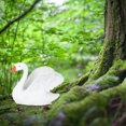 thumbnail image 3 of MLINS  2 Pcs Swan Ornaments Christmas Outdoor Figurines Lovers White, 3 of 8