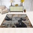 thumbnail image 3 of BZSMCE Vintage Area Rugs Design Cowhide Pattern Creative Area For Home, 3 of 7
