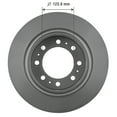 thumbnail image 4 of Rear Brake Rotor for Dodge Ram 2500 3500 Ram 1500 2500 3500 4000 Goodyear Brakes, 4 of 6