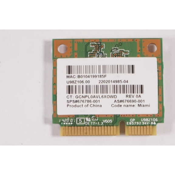 676690-001 Hp Wireless Card 20-D010T 14-Q070NR 14-q073cl 14-Q029WM