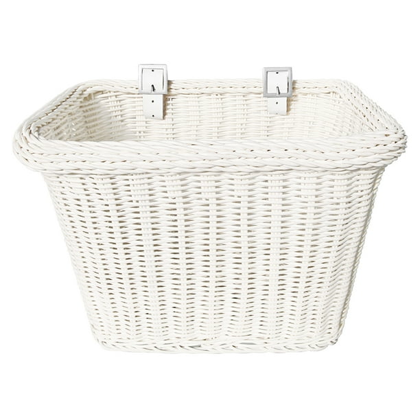 Bicycle Basket Colorbasket Front Strp Adult Rect White