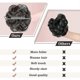 thumbnail image 3 of Claw Clip Messy Bun Hair Piece 100% Real Human Hair Buns Wavy Curly Chignon Hair Bun Extensions Tousled Updo Hair Buns Claw Clip Ponytail Hairpieces H, 3 of 5