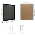 thumbnail image 3 of Black Shadow Box Frame Wood Collection Case With Slot on top 12 x 16, 3 of 6