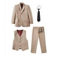 thumbnail image 4 of Boys' Suits Slim Fit 4 Pieces, Boys Formal Suit Set,Adjustable Waist, 4 of 5