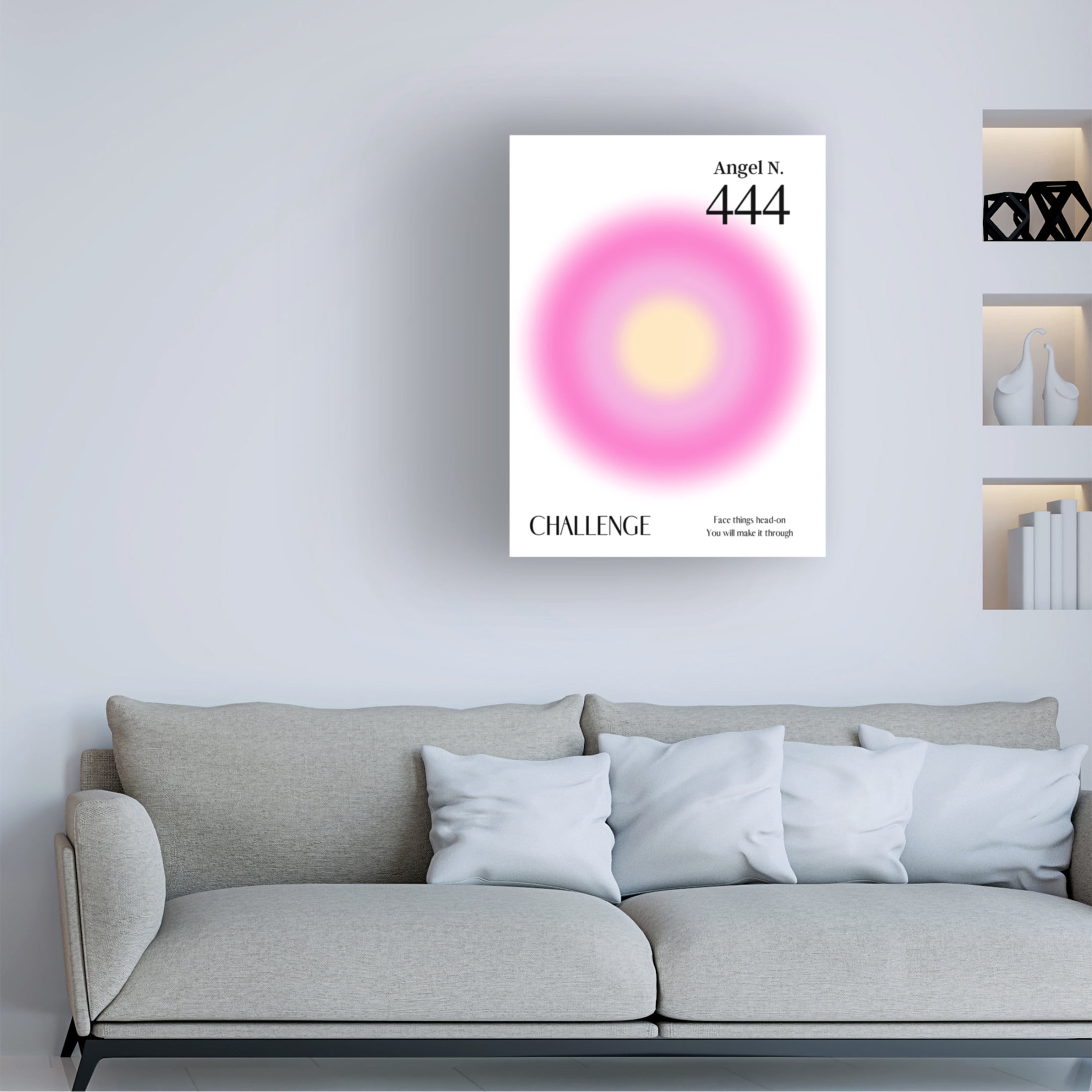 Trademark Fine Art Amelie Angel Number 444 Canvas Wall Art
