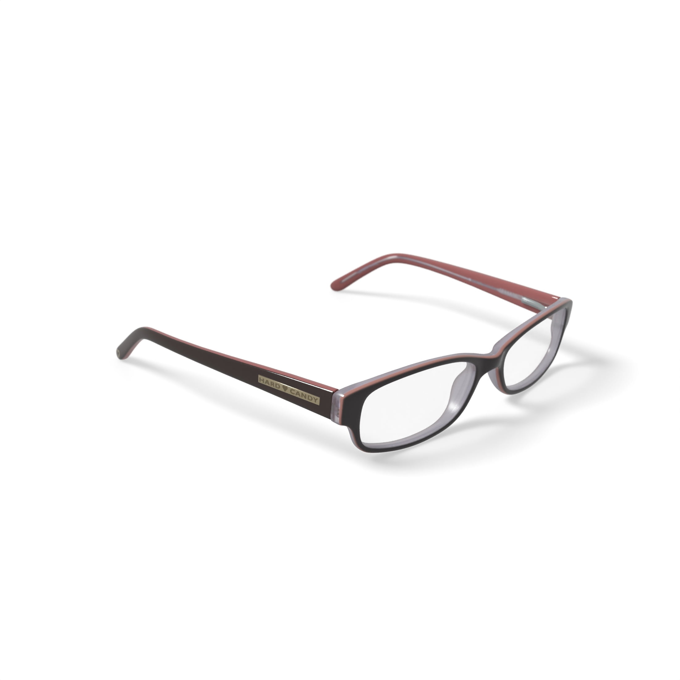 Hard Candy Women's Rx'able Eyeglasses, Hc24, Brown, 51-16-135, with Case
