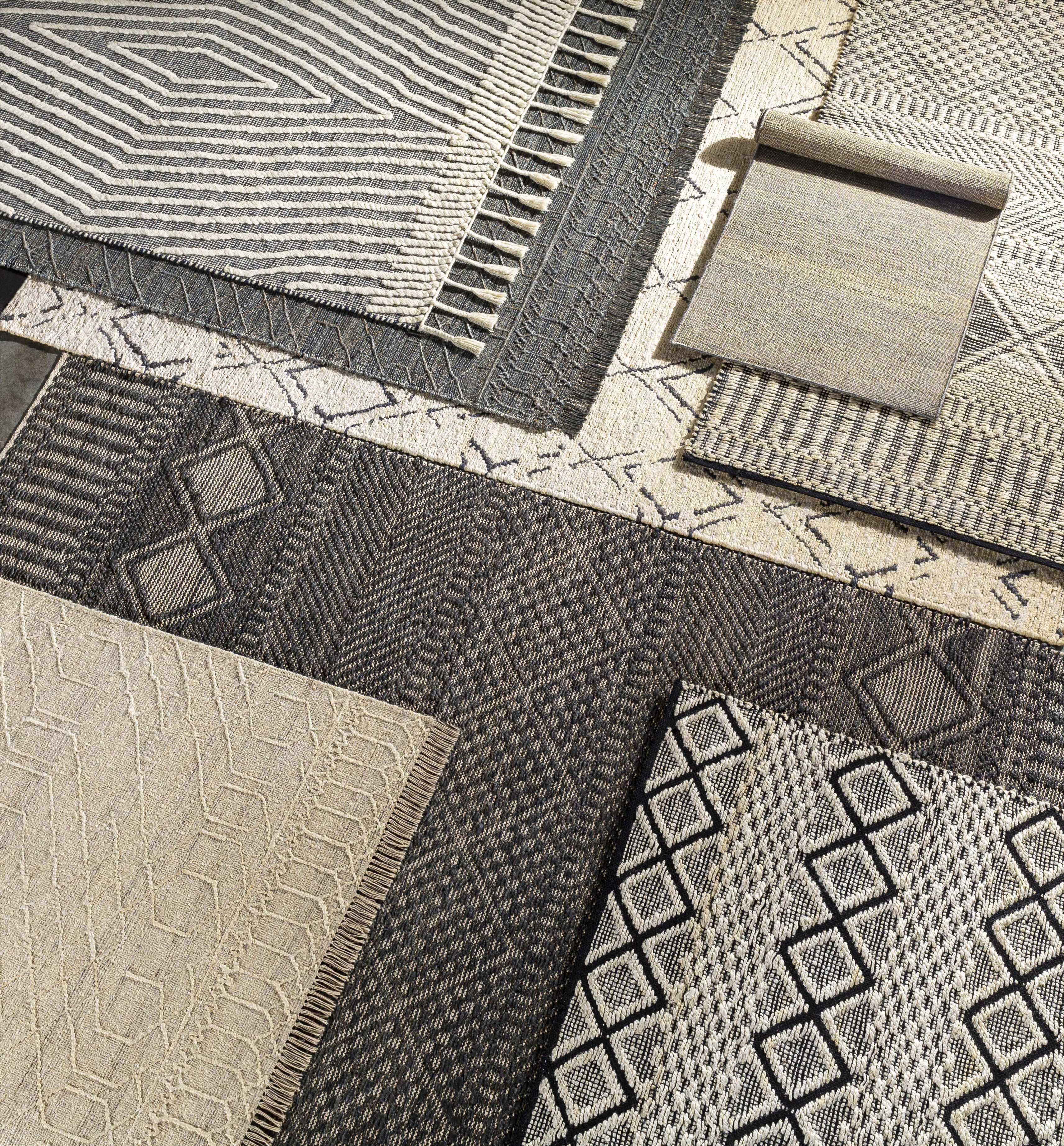 Hauteloom Mescal Jute Living Room, Bedroom Area Rug - Bohemian, Transitional - Cream, Black - 6' x 9'