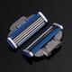 thumbnail image 2 of Juego 4 Cabezales Afeitar Manual Btafrte Hoja Afeitar Tres Capas Azul, 2 of 9