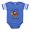 Royal Blue, variant on CafePress - Baby Grand Piano 1St Birth - Cute Infant Baby Football Bodysuit