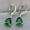 Green, variant on KDSJSXW Cartilage Earrings for Women Luxury Temperament Diamond Geometric Circle Earrings Personality Earrings Earrings for Women Earrings for Women Gold Pearl Earrings(White,One Size)