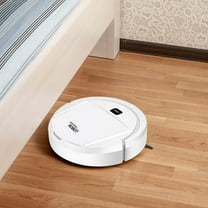 Nkmbld Floor Sweeping Robot Vacuum Cleaner,Sweeping Robot, Slim Quiet,Cleans Hard Floors to Medium-Pile Carpets, White