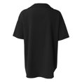 thumbnail image 5 of Cathalem Chemises pour Femmes Col Rond Décontracté Imprimé Floral Manches Courtes à Volants Babydoll Noir G, 5 of 5