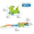 thumbnail image 3 of Step2 Dino Dash Roller Coaster Ride-On Toy for Toddlers and Kids, Indoor and Outdoor Play, Ages 2–5 Years, 3 of 7