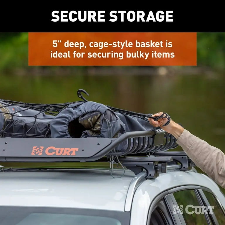 Cargo Net For Roof Rack CURT 44x38 Inch Elastic Cargo Net Heavy