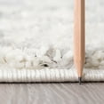 thumbnail image 4 of Wembley Shag Transitional Shag Thick White Area Rug, 4' x 5', 4 of 7