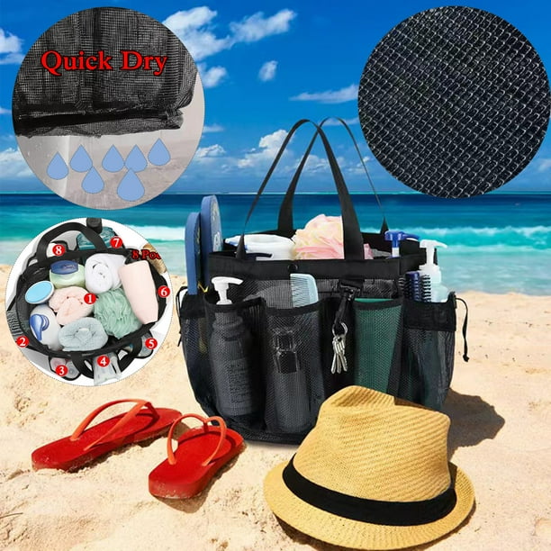 Mesh Shower Bag Easily Carry, Organize Bath+room Toiletry Essentials