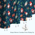 thumbnail image 6 of Dark Blue Christmas Gnome and Gift Pattern Shower Curtain 36"x72" ,Bathroom Decorative Shower Curtains Set with 12 Hooks,Modern Waterproof Washable Shower Curtain, 6 of 6