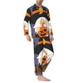 thumbnail image 2 of Sikiie Halloween Gnomes Mens Pajama Set, Soft Warm Long Sleeve Sleepwear, Cozy Button-Down Pjs for Men-Large, 2 of 7