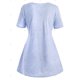 thumbnail image 2 of Más el tamaño de encaje Insertar Mock botón camiseta Rosegal Camisetas tallas grandes, 2 of 5