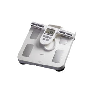 Omron Body Scan Scale Shiny White Bluetooth for iPhone & Android  HBF-227T-SW for sale online