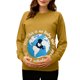 thumbnail image 2 of RKSTN Women's Maternity Sweatshirts Oversized Pregnancy Graphic Print Long Sleeve T Shirts Womens Casual Solid Plus Size Round Neck Loose Fits Comfy Funny Printed Pullover Hoodless Sweatshirt Tops, 2 of 7
