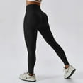 thumbnail image 2 of Mallas deportivas sin costuras para mujer, mallas elásticas de cintura alta, lisas, para gimnasio, Push Up, pantalones de entrenamiento, pantalones de Yoga, accesorios de gimnasio para mujer, 2 of 5