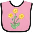 thumbnail image 3 of Inktastic Yellow Buttercup Flowers Boys or Girls Baby Bib, 3 of 4