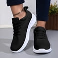 thumbnail image 2 of Rokment Orthopedic Walking Running Shoes for Women Breathable Mesh Arch Support Ortho Fitness Workout Jogging Trainning Driving Tennis Sneakers Black Size 8, 2 of 8