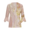 thumbnail image 4 of Cárdigan de botones para mujer, chaqueta estampada, chaqueta de cárdigan con cuello y mangas 3/4, chaqueta de cárdigan informal, cárdigan de algodón de imitación para mujer, 4 of 5