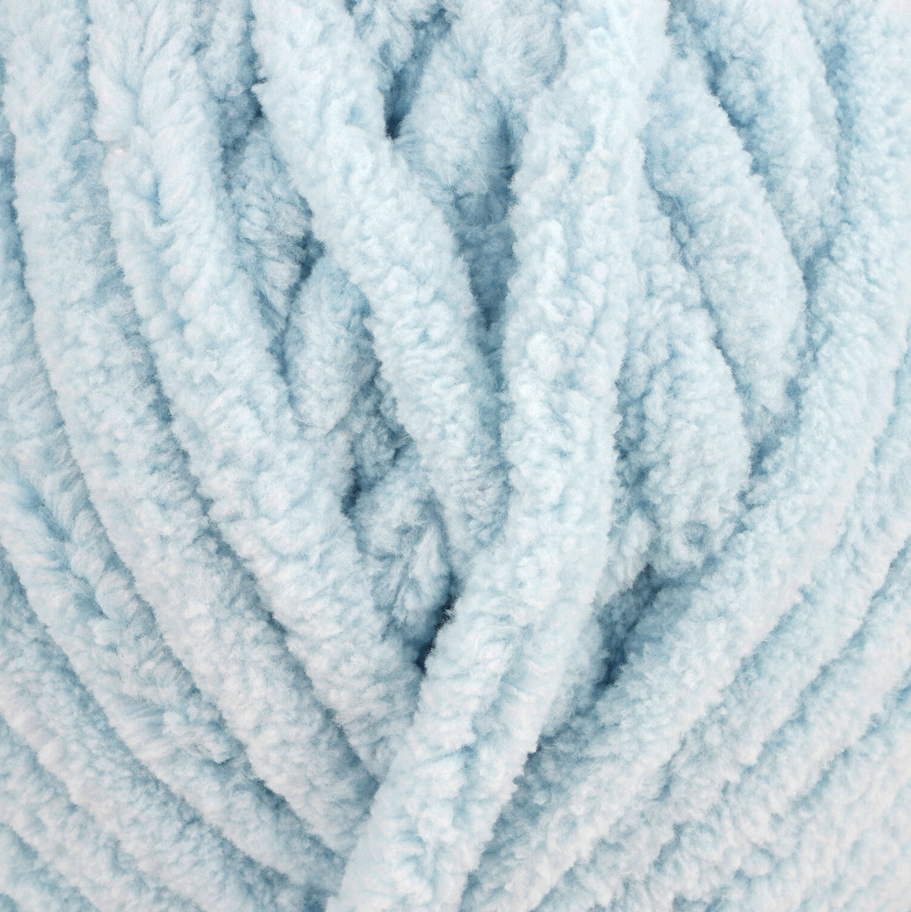 Cuddly Chenille Eco Yarn by Loops & Threads - Yarn for Knitting - Crochet - Weaving - and Arts & Crafts - Blue - Polyester - 10.5 oz