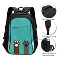 thumbnail image 3 of Easygdp Cute Cat Paw And Dog Mochila para Laptop de Viaje con Puerto USB, Mochila para Laptop con Puerto de Carga USB para Mujeres y Hombres, 3 of 7