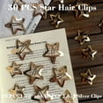 thumbnail image 6 of 30 PCS Gold Star Hair Clips,20PCS 1.22"Star Hair Clip and 10 PCS 1.65"Star Hair Clips Snap Star Hair Accessories Non Slip Star Clips for Girls Women Gold Accessories Gold Metal Hair Clips, 6 of 16