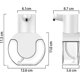 thumbnail image 3 of Dispensador automático de jabón, dispensador de jabón de pared o de mesa, sin contacto, sensor infrarrojo ajustable, perfecto para el hogar, oficina, escuela, bar, recarga USB, 3 of 5