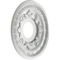 thumbnail image 4 of Ekena Millwork 13"OD x 3 1/2"ID x 3/4"P Baltimore Thermoformed PVC Ceiling Medallion (Fits Canopies up to 5 1/4"), Bright Coat Aluminum, 4 of 10