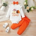 thumbnail image 2 of HIPYLO Baby's First Christmas Outfit Boy Girls 7-8 Clothing Set Baby Going Home Outfit Girl Boys New Years Outfit 18 Month Girl Clothes Baby Clothes, White 3-6 Months, 2 of 6