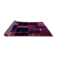 thumbnail image 2 of Ahgly Company Indoor Round Patchwork Purple Transitional Area Rugs, 4' Round, 2 of 4
